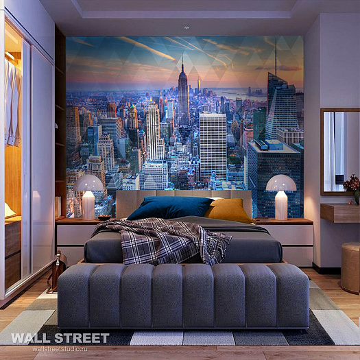 Фотообои в интерьере артикул City Life 11, CITY LIFE, Wall street