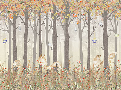Фотообои Fairy Foxes 11, FAIRY FOXES, Wall street